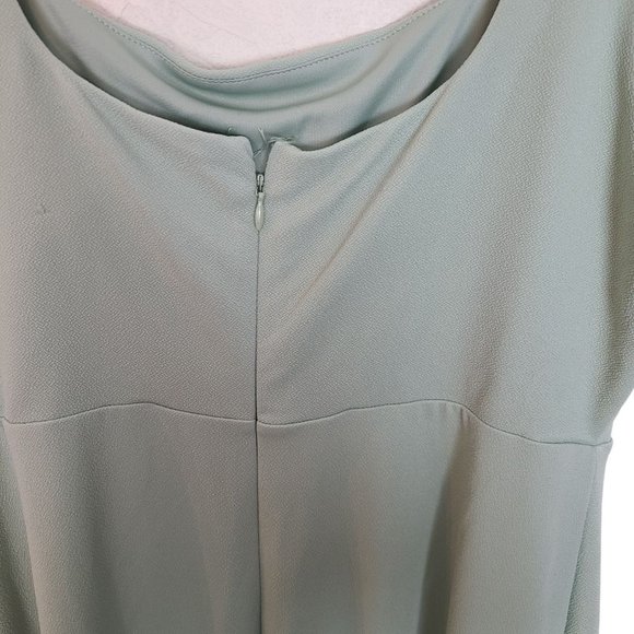 Birdy Grey Womens XL Sage Green Sleeveless Square Neck Alex Bridesmaid Dress - Picture 9 of 10